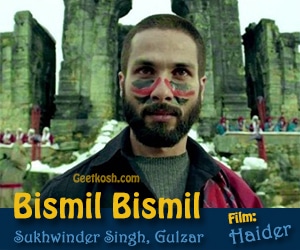 Bismil Bismil Song Lyrics from Haider